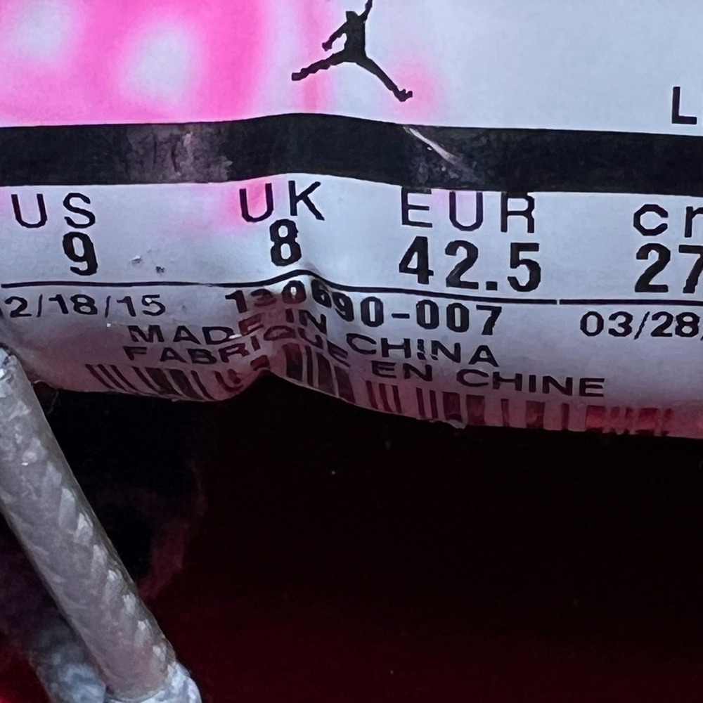 Nike Air Jordan 12 Retro Men's Size 9 Grey University Blue Sneakers 130690-007 - Picture 9 of 10